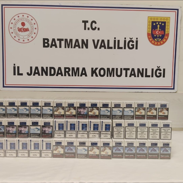 Batman'da gümrük kaçağı 3 bin 88 paket sigara ele geçirildi
