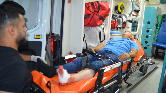 Kayınpederini pompalı tüfekle ayağından vurdu