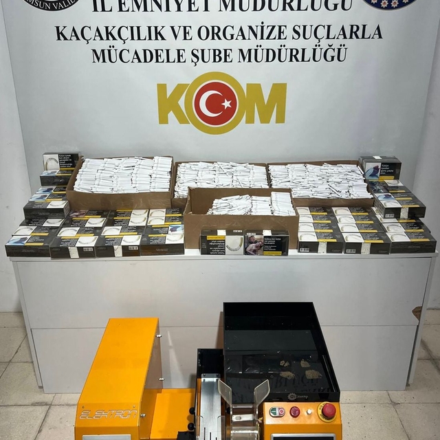 Samsun'da 48 bin makaron ele geçirildi