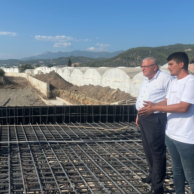 Kumluca Kaymakamı Güneş, Yapraklı deresindeki ıslah çalışmalarını inceledi