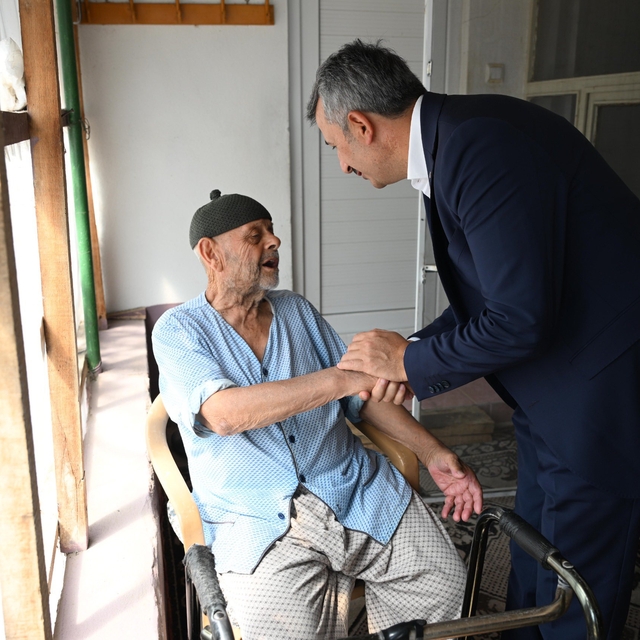 Edirne Valisi Sezer'den Kore Gazisi Şahin'e ziyaret