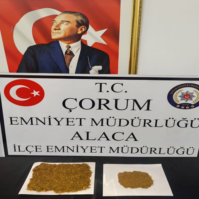 Çorum'da uyuşturucu ticareti yaptığı iddiasıyla yakalanan şüpheli tutukland...