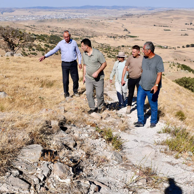 Sorgun Kaymakamı Canpolat, Pteria Antik Kenti ve Keykavus Kalesi'nde incele...