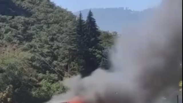 Giresun'da sosyal tesislerde yangın; restoran ile kafe yandı