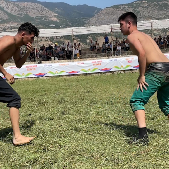 Ardanuç Kültür ve Sanat Festivali, karakucak güreşleriyle başladı