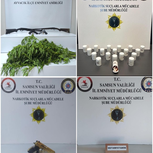 Samsun'da uyuşturucu operasyonunda 7 kişi yakalandı