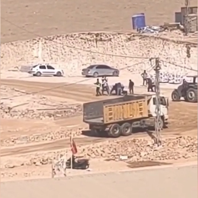 Şantiye işçilerinin kavgası kamerada: 2 yaralı