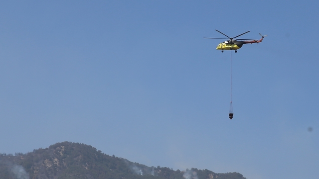 GÜNCELLEME - Denizli'nin Buldan ilçesindeki orman yangınına müdahale sürüyor