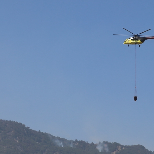 GÜNCELLEME - Denizli'nin Buldan ilçesindeki orman yangınına müdahale sürüyo...