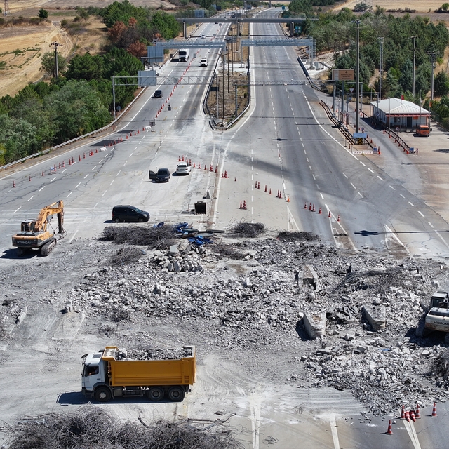 Avrupa Otoyolu Edirne Ücret Toplama İstasyonu'nda gişeler kaldırılıyor