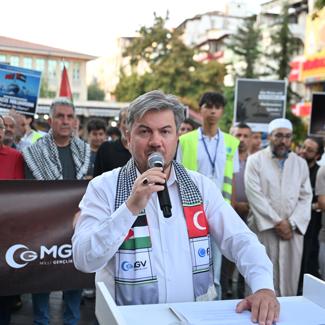 Gaziantep'te İsrail'in saldırıları protesto edildi