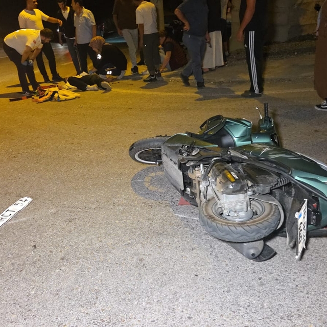 Bursa'da otomobille motosikletin çarpıştığı kazada 2 kişi yaralandı