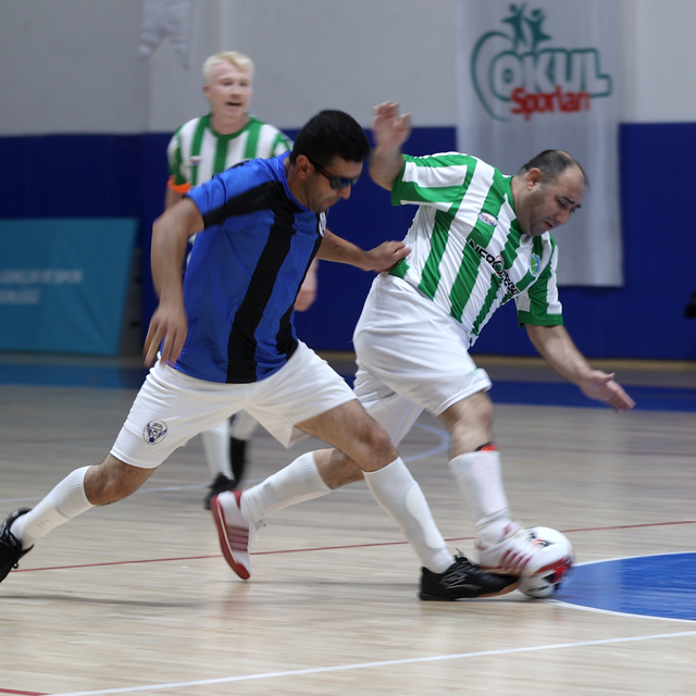 Sivas'ta Görme Engelliler Futsal Turnuvası düzenlendi