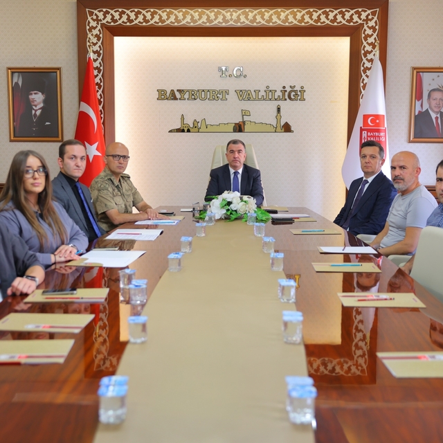 Bayburt'ta Güvenlik ve Asayiş Bilgilendirme Toplantısı yapıldı