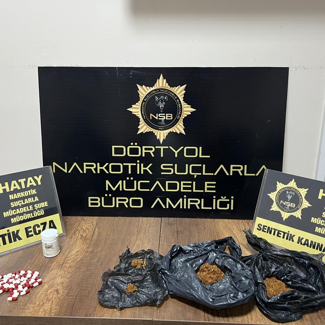 Hatay'da uyuşturucu operasyonunda yakalanan 2 şüpheli tutuklandı