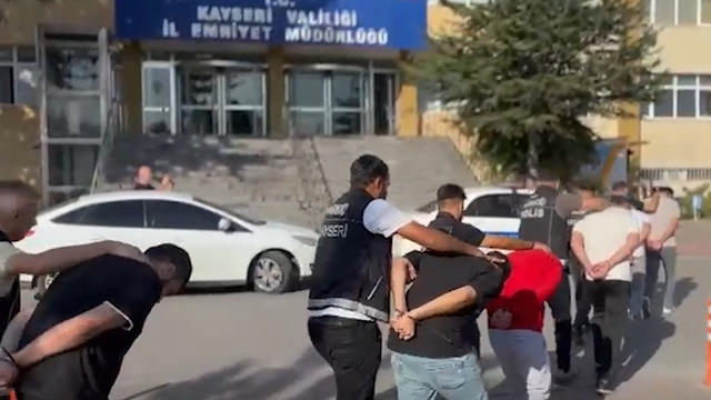 Kayseri'de uyuşturucu operasyonu: 13 tutuklama