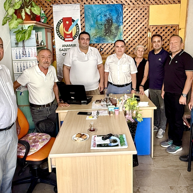 Anamur Kaymakamı Kemal Duru Gazeteciler Cemiyetini ziyaret etti