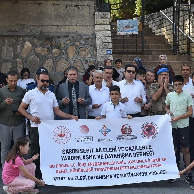 Sason'da şehit ailelerine yönelik kültürel gezi programı düzenlendi