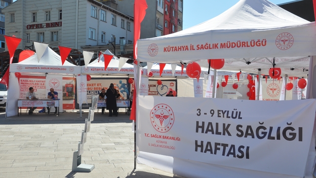 Kütahya'da Halk Sağlığı Haftası kapsamında bilgilendirme ve farkındalık programı düzenlendi
