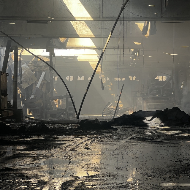 Tekstil fabrikasındaki yangın, 15 saat sonra kontrol altına alındı