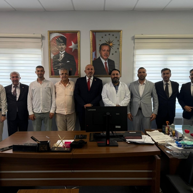 Türkiye Muhtarlar Konfederasyonu Başkanı Delibalta'dan Defne Devlet Hastane...