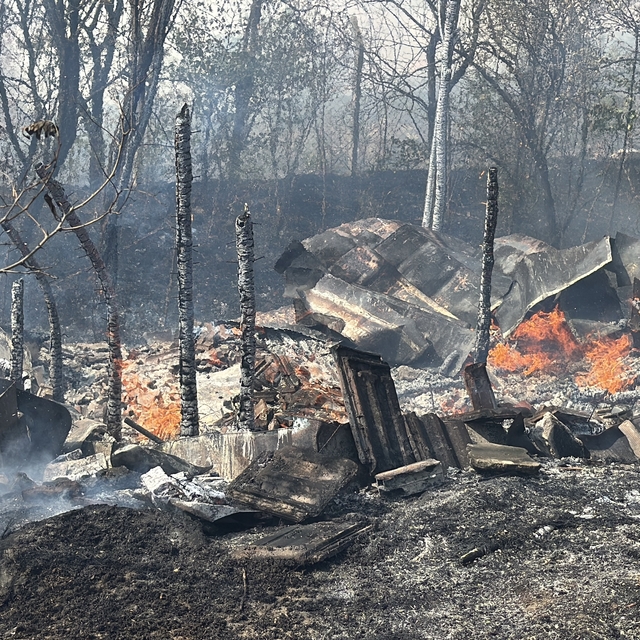 Edirne'de otluk alanda çıkan yangın evlere sıçramadan söndürüldü
