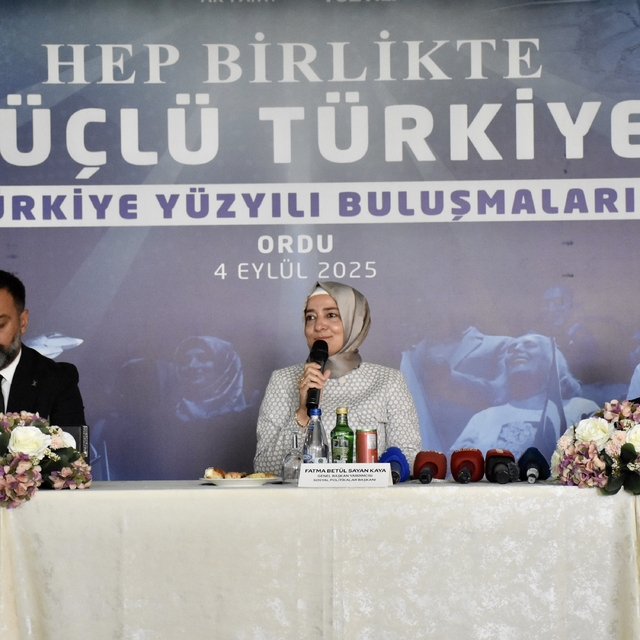 AK Parti Genel Başkan Yardımcısı Kaya, Ordu'da konuştu: