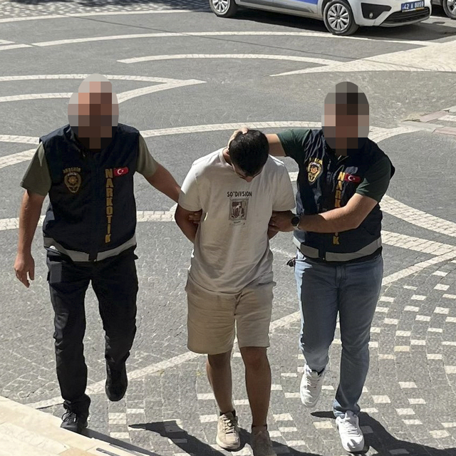 Konya'da uyuşturucu operasyonunda 2 şüpheli tutuklandı