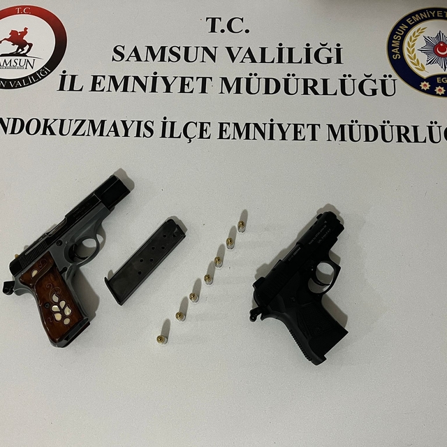 Samsun'da kavga sırasında havaya ateş eden şüpheli yakalandı