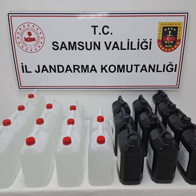 Samsun'da sahte içki operasyonunda 1 kişi yakalandı