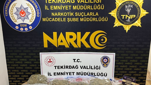 Tekirdağ'da uyuşturucu operasyonlarında yakalanan 3 şüpheli tutuklandı