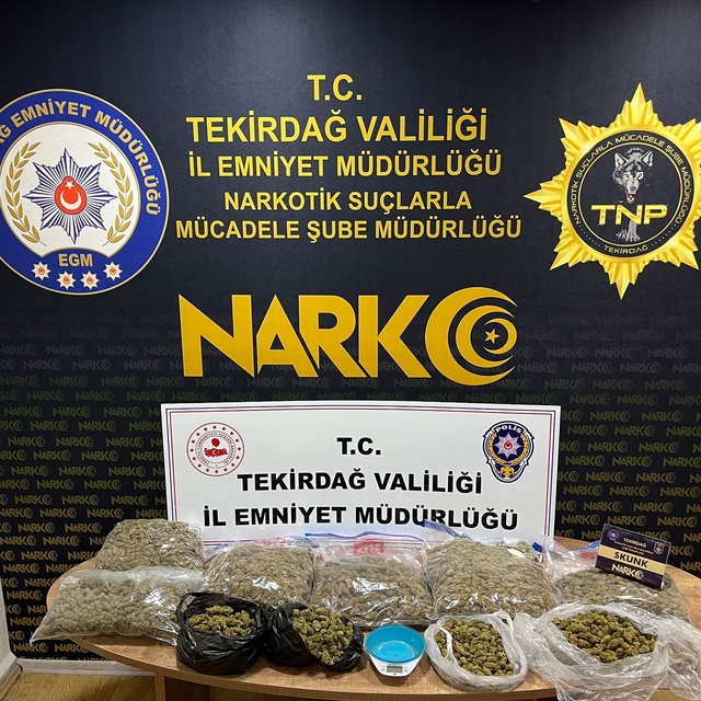 Tekirdağ'da uyuşturucu operasyonlarında yakalanan 3 şüpheli tutuklandı
