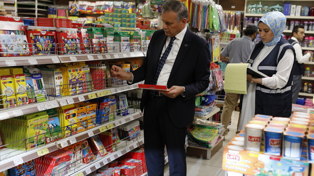 Samsun'da kırtasiye ve okul ürünlerine yönelik denetim yapıldı