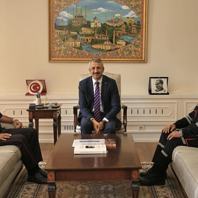 Vali Sezer, Azerbaycan'dan gelen heyeti kabul etti