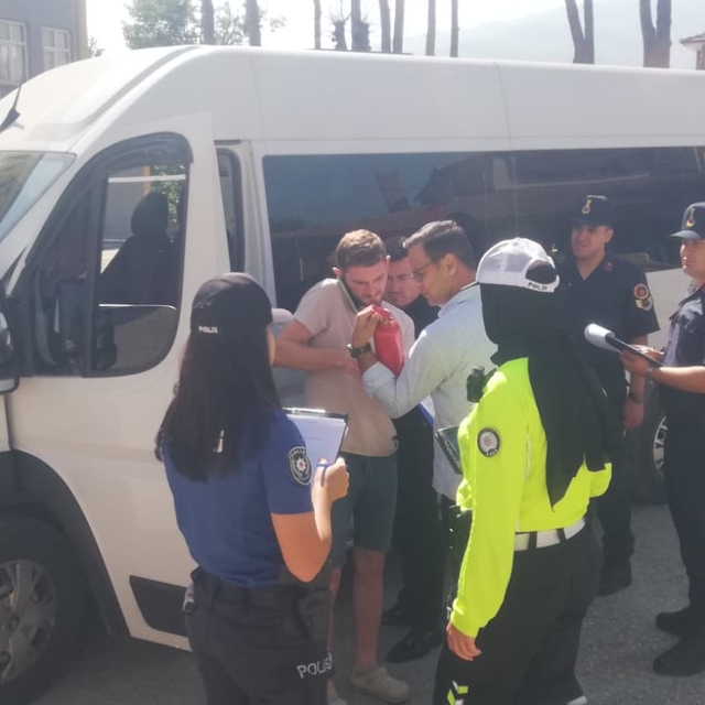 Hanönü'de öğrenci servisleri denetlendi