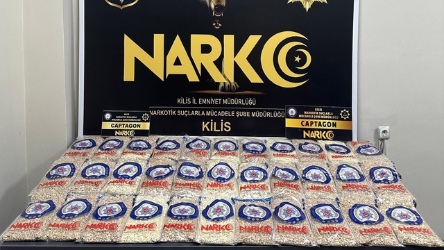 Kilis'te 215 bin adet uyuşturucu hap ele geçirildi