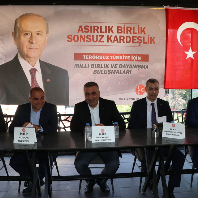 Siirt'te "Terörsüz Türkiye için Milli Birlik ve Dayanışma Buluşmaları" prog...