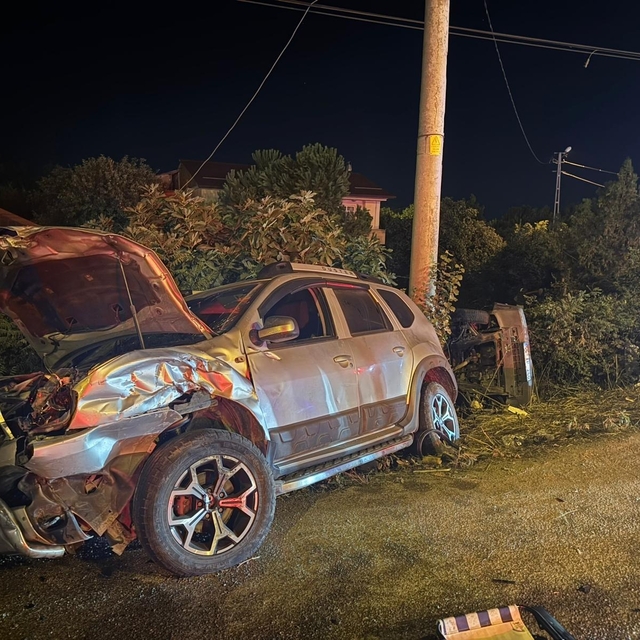 Samsun'da otomobil ile cip çarpıştı; 1 ölü, 2 yaralı