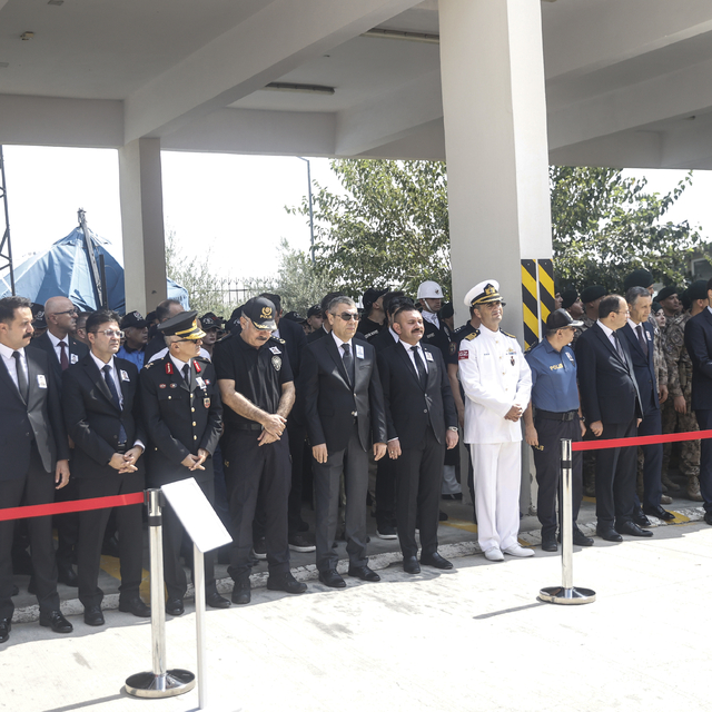 Mersin'de şehit olan polis memuru Mustafa Karapınar için tören düzenlendi