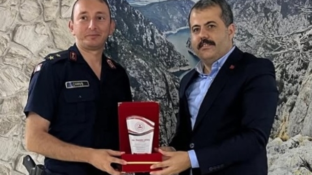 Vezirköprü'de Üsteğmen Çavuş'a veda yemeği