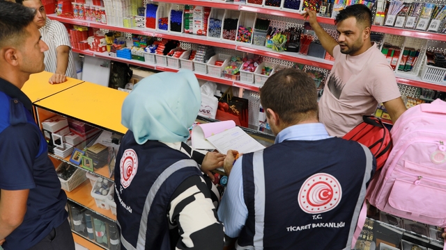 Şanlıurfa'da kırtasiye ve okul ürünlerine yönelik denetim yapıldı