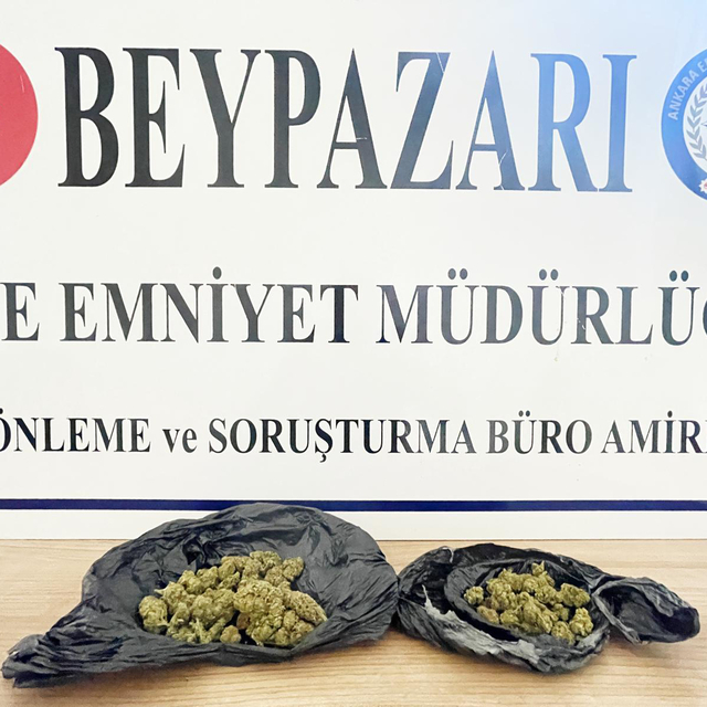 Beypazarı'nda uyuşturucu operasyonu yakalanan şüpheli tutuklandı
