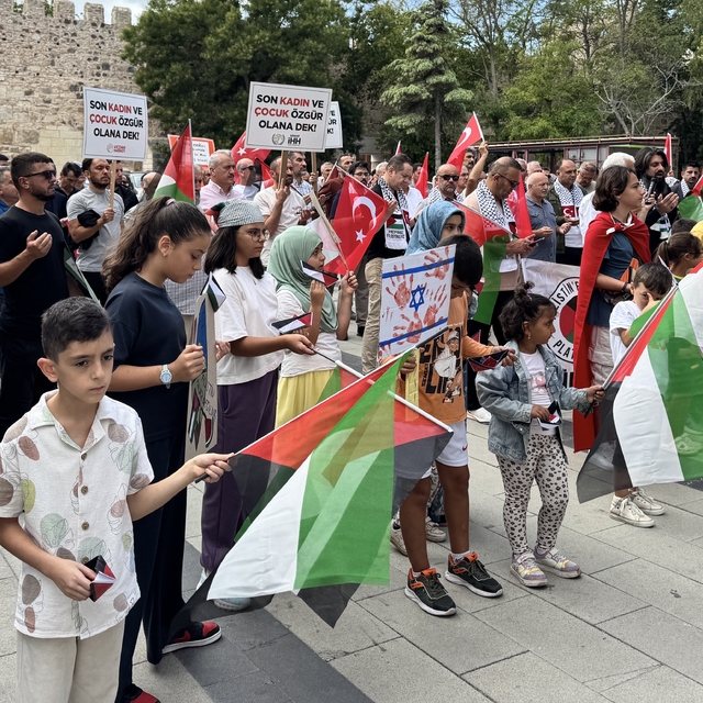 Sinop ve Tokat'ta, Filistin'e ve Küresel Sumud Filosu'na destek verildi