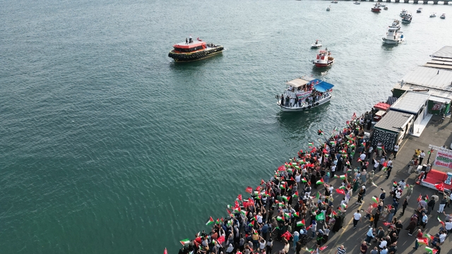 Tekirdağ ve Kırklareli'nde Küresel Sumud Filosu'na destek