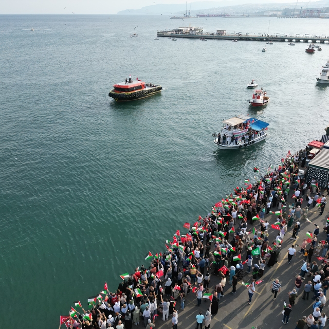 Tekirdağ ve Kırklareli'nde Küresel Sumud Filosu'na destek