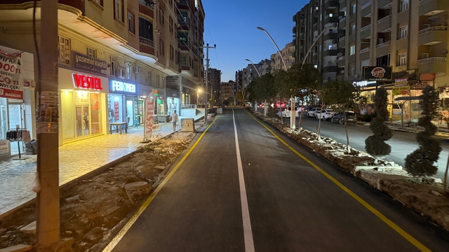 Mardin'de asfalt ve yol düzenleme çalışması