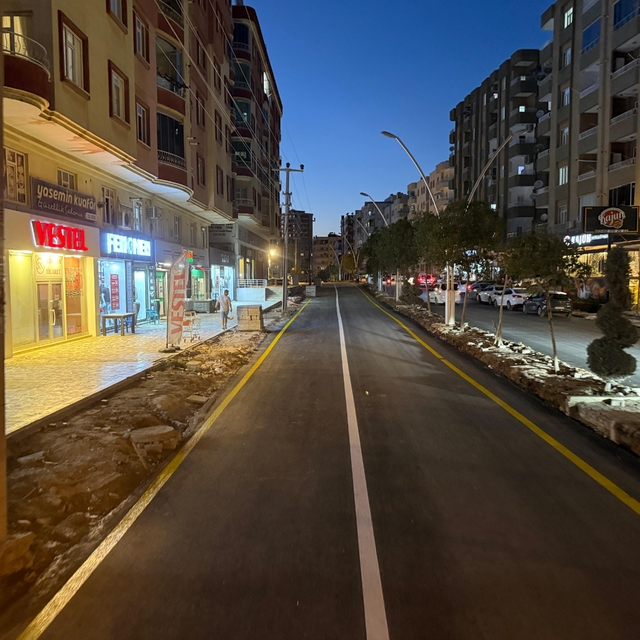 Mardin'de asfalt ve yol düzenleme çalışması