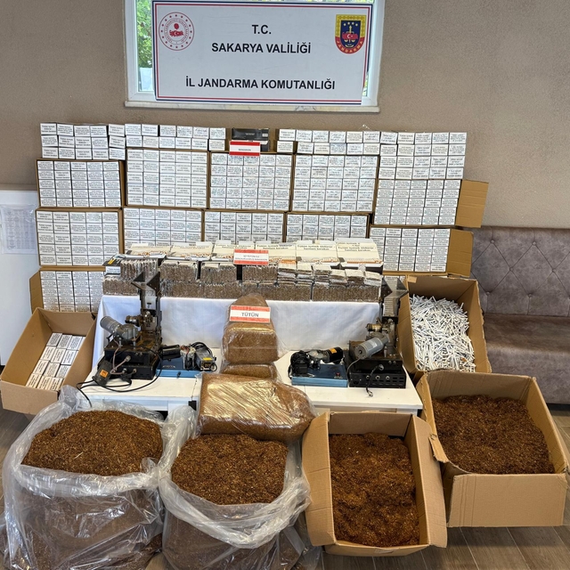 Sakarya'da 257 bin 20 makaron ele geçirildi