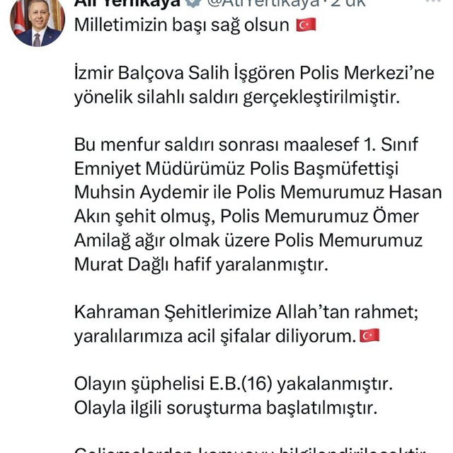 İzmir'de polis merkezine silahlı saldırı: 2 şehit, 2 yaralı (2)