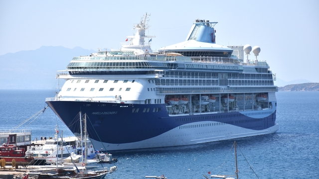"Marella Discovery 2" kruvaziyeri 1809 yolcusuyla Bodrum'a geldi